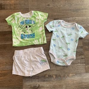 Star Wars 3-6 month 3 piece set